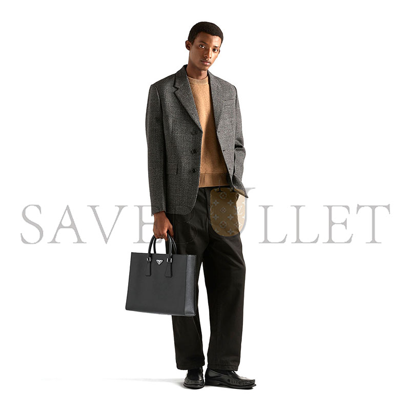 Pra*a saffiano tote bag 2vg101 (40*31*9cm)